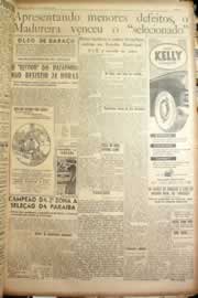 Página do jornal Correio do Ceará de março de 1951