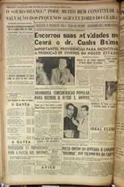 Página do jornal Correio do Ceará de abril de 1951