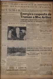 Página do jornal Correio do Ceará de maio de 1951