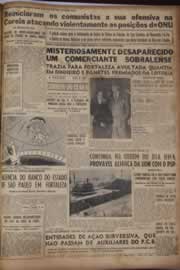 Página do jornal Correio do Ceará de maio de 1951