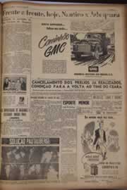Página do jornal Correio do Ceará de maio de 1951