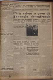 Página do jornal Correio do Ceará de maio de 1951
