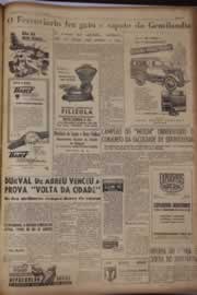 Página do jornal Correio do Ceará de maio de 1951
