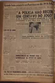Página do jornal Correio do Ceará de maio de 1951