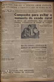 Página do jornal Correio do Ceará de junho de 1951