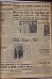 Página do jornal Correio do Ceará de julho de 1951