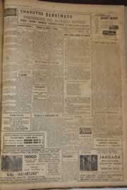 Página do jornal Correio do Ceará de agosto de 1951
