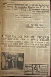 Página do jornal Correio do Ceará de abril de 1952
