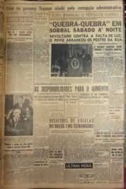 Página do jornal Correio do Ceará de abril de 1952