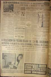 Página do jornal Correio do Ceará de abril de 1952