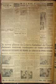 Página do jornal Correio do Ceará de abril de 1952