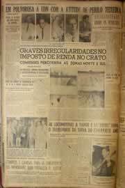 Página do jornal Correio do Ceará de abril de 1952