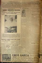 Página do jornal Correio do Ceará de abril de 1952
