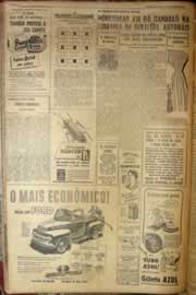 Página do jornal Correio do Ceará de abril de 1952