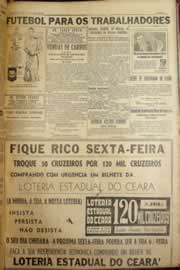 Página do jornal Correio do Ceará de abril de 1952