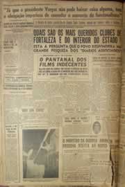 Página do jornal Correio do Ceará de maio de 1952