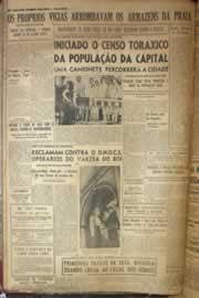Página do jornal Correio do Ceará de maio de 1952