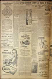 Página do jornal Correio do Ceará de maio de 1952