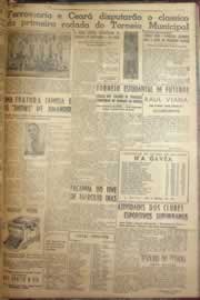 Página do jornal Correio do Ceará de maio de 1952