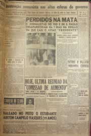 Página do jornal Correio do Ceará de maio de 1952