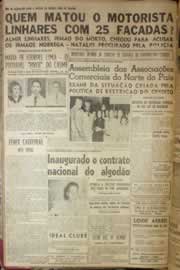 Página do jornal Correio do Ceará de maio de 1952