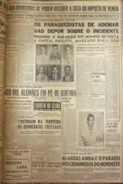 Página do jornal Correio do Ceará de maio de 1952