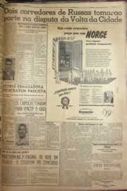 Página do jornal Correio do Ceará de maio de 1952