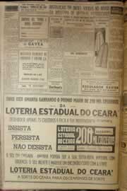 Página do jornal Correio do Ceará de junho de 1952