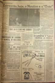 Página do jornal Correio do Ceará de junho de 1952