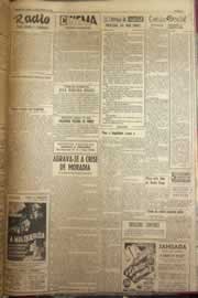 Página do jornal Correio do Ceará de junho de 1952