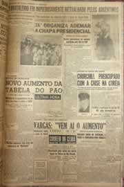 Página do jornal Correio do Ceará de junho de 1952