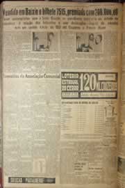 Página do jornal Correio do Ceará de junho de 1952