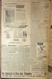 Página do jornal Correio do Ceará de junho de 1952
