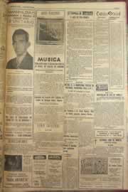 Página do jornal Correio do Ceará de junho de 1952