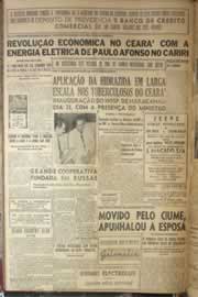 Página do jornal Correio do Ceará de junho de 1952