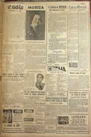 Página do jornal Correio do Ceará de junho de 1952