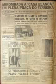 Página do jornal Correio do Ceará de junho de 1952