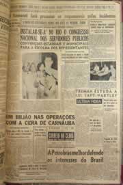 Página do jornal Correio do Ceará de junho de 1952