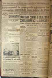 Página do jornal Correio do Ceará de junho de 1952