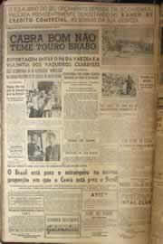 Página do jornal Correio do Ceará de junho de 1952