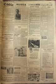Página do jornal Correio do Ceará de junho de 1952