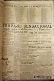Página do jornal Correio do Ceará de junho de 1952