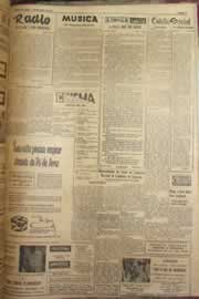 Página do jornal Correio do Ceará de junho de 1952