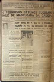 Página do jornal Correio do Ceará de junho de 1952
