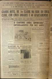 Página do jornal Correio do Ceará de junho de 1952