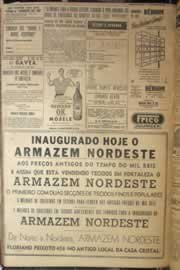 Página do jornal Correio do Ceará de junho de 1952