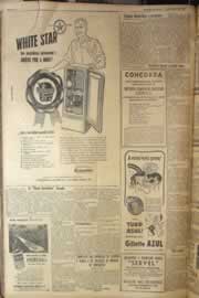 Página do jornal Correio do Ceará de junho de 1952