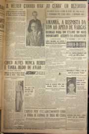 Página do jornal Correio do Ceará de outubro de 1952