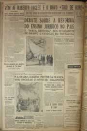 Página do jornal Correio do Ceará de outubro de 1952