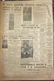 Página do jornal Correio do Ceará de outubro de 1952